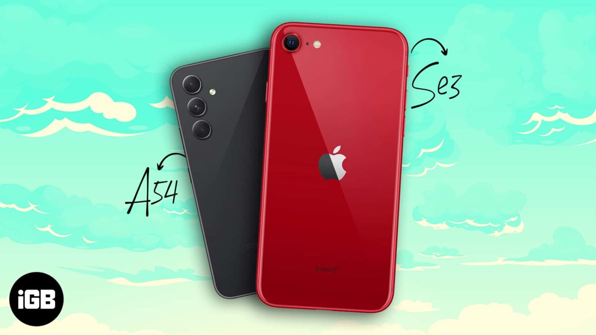 Samsung galaxy a54 vs iphone se 2022