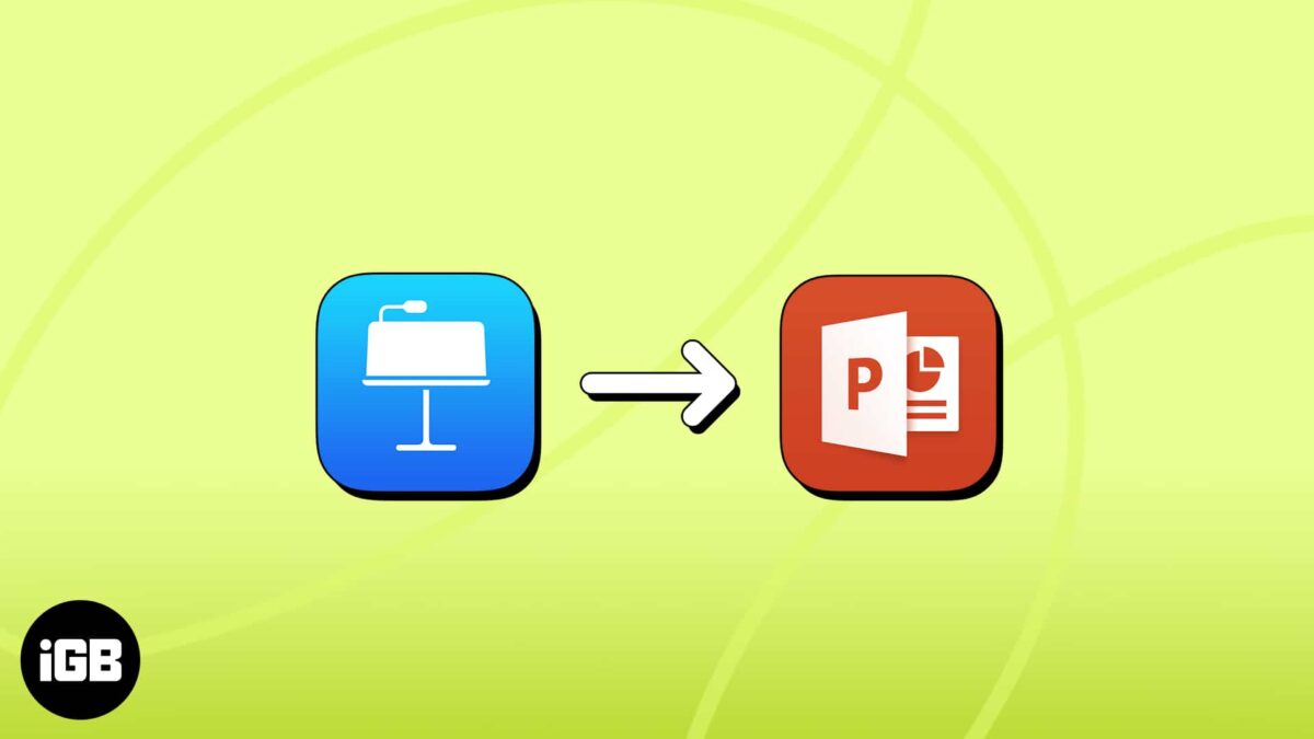 How to convert keynote presentation to powerpoint