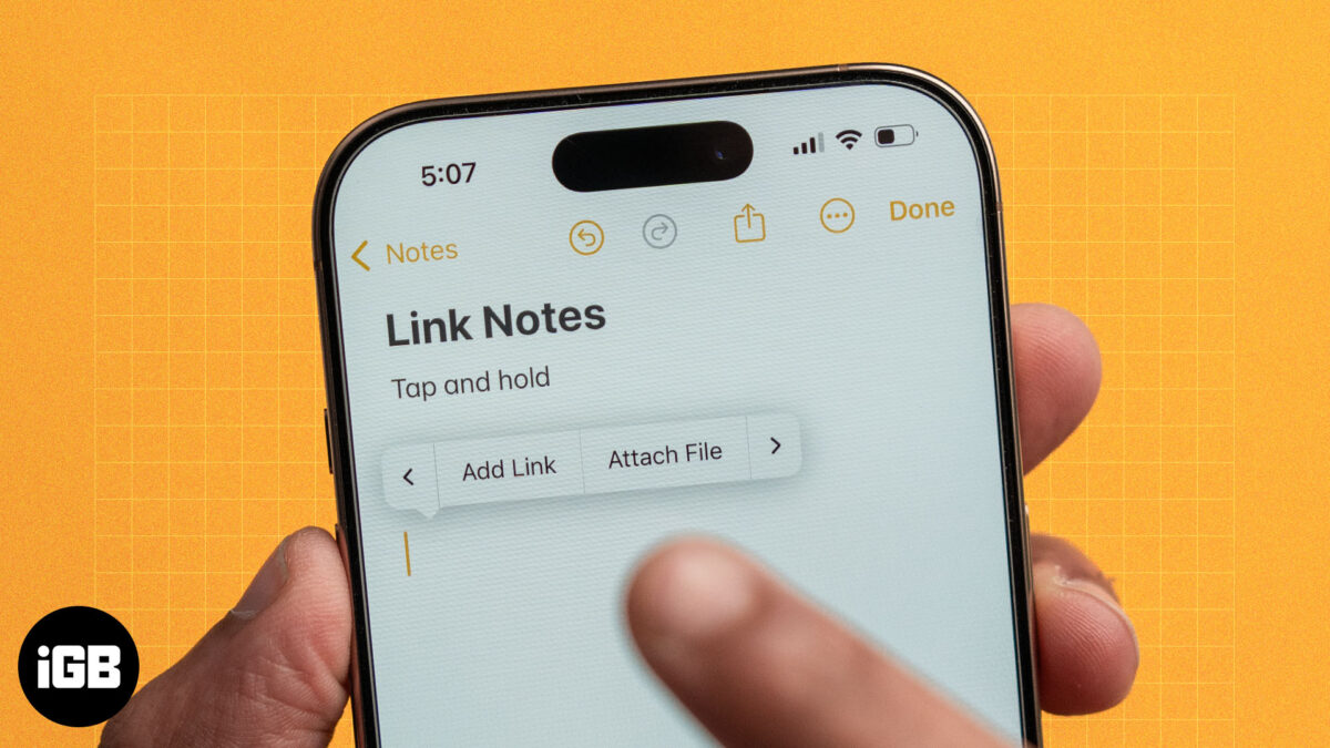 How to link notes in apple notes app