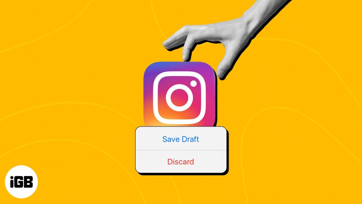 How to save instagram posts and reels as drafts on iphone