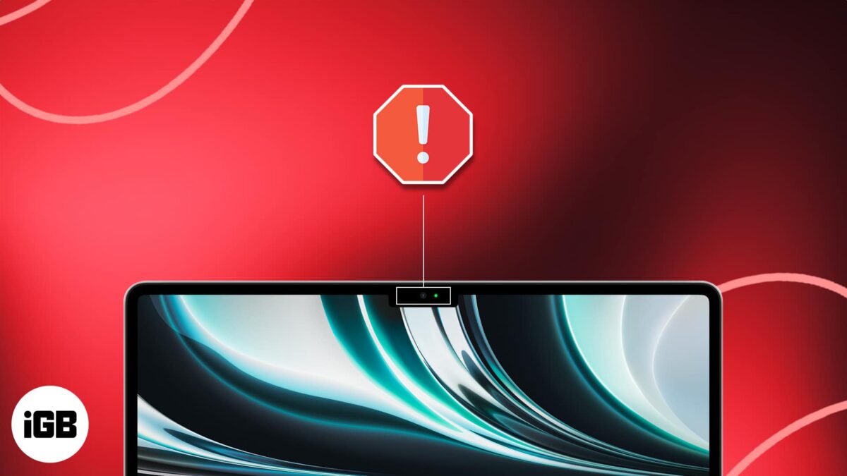 Macbook camera not working