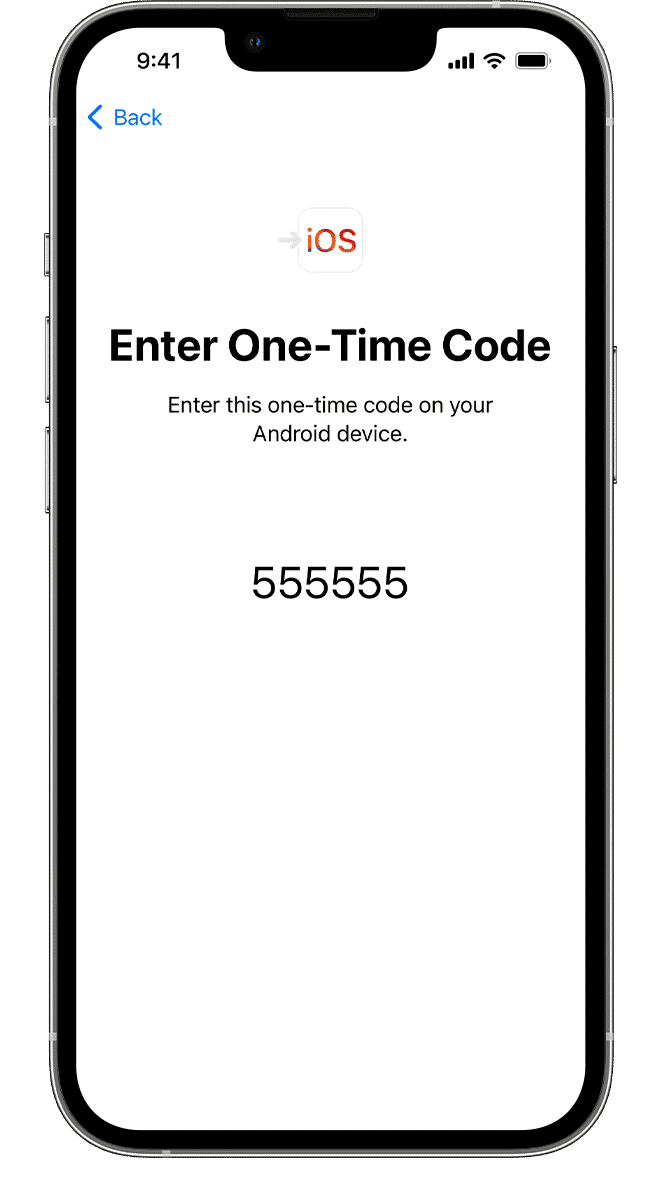 6-digit one-time code for authentication on an iPhone.