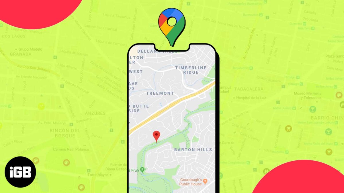How to drop pin in google maps on iphone ipad
