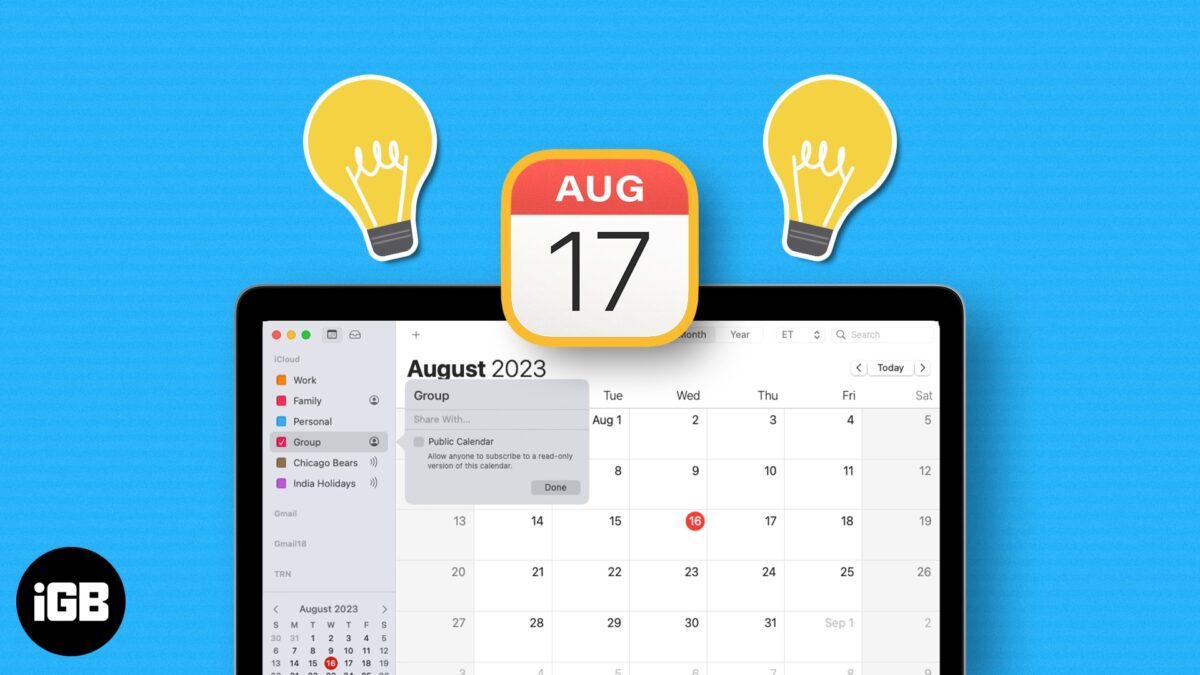 Tips and tricks to use apple calendar on mac