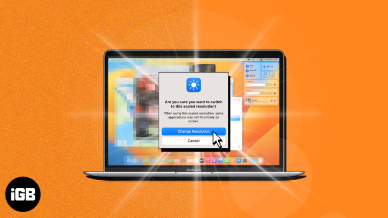 Change Mac resolution