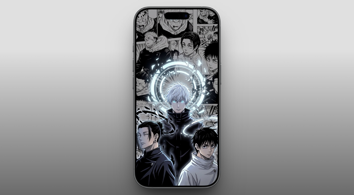 Black and White Jujutsu Kaisen Wallpaper