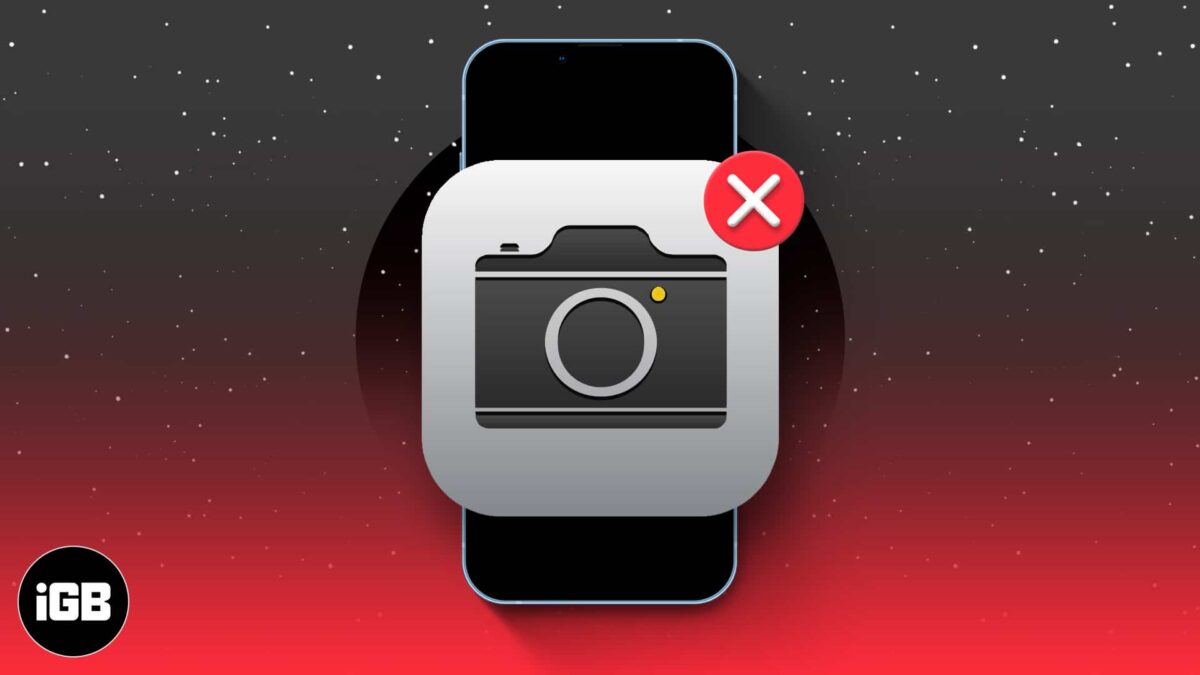 How to fix camera icon missing on iphone or ipad