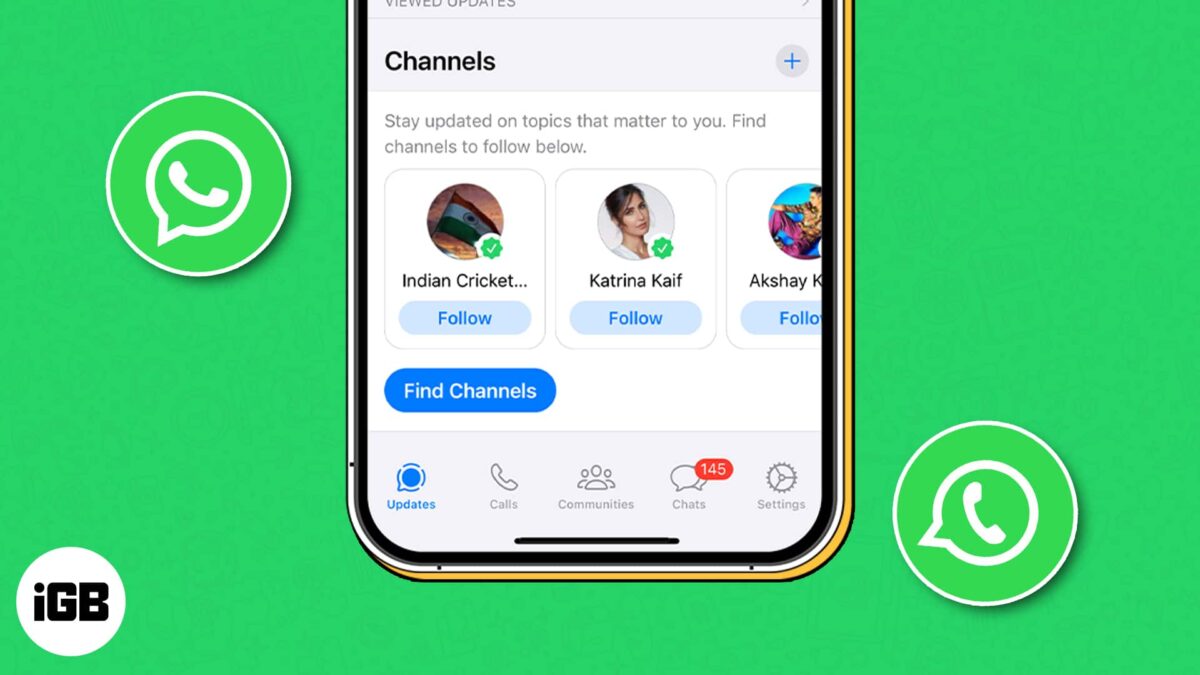 How to use whatsapp channels on iphone