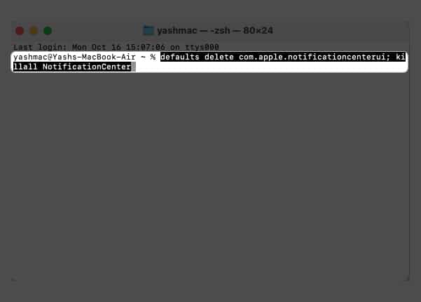 Enter-command-in-terminal