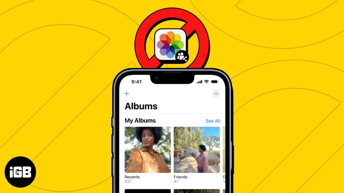 Shared album not working on iphone