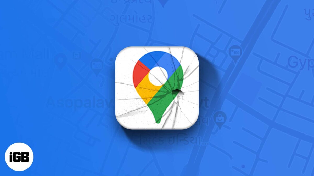 Google maps not working on your iphone