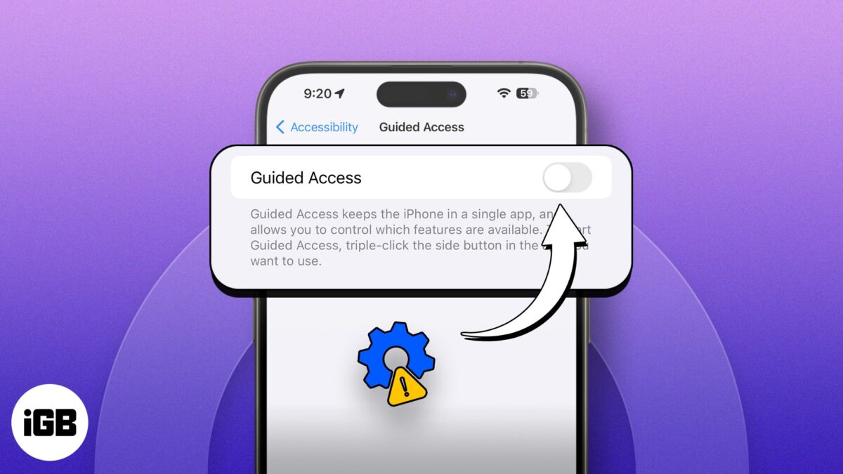 Guided access not working on iphone ipad
