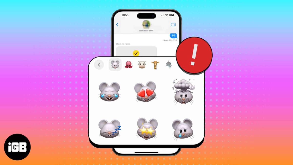 How to fix missing memojis on iphone