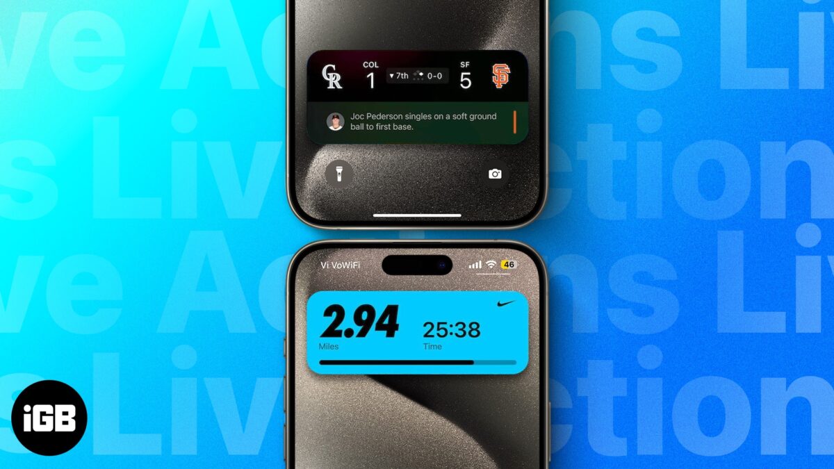 How to use live activities on iphone and ipad