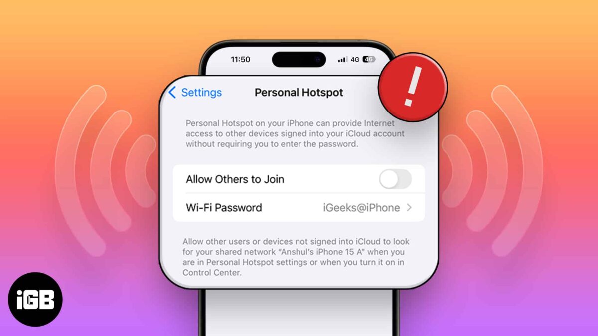 Missing personal hotspot on iphone or ipad How to fix it