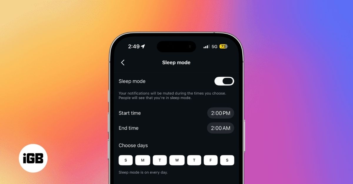 What Is Sleep Mode on Instagram and How to Use It (Complete Guide)