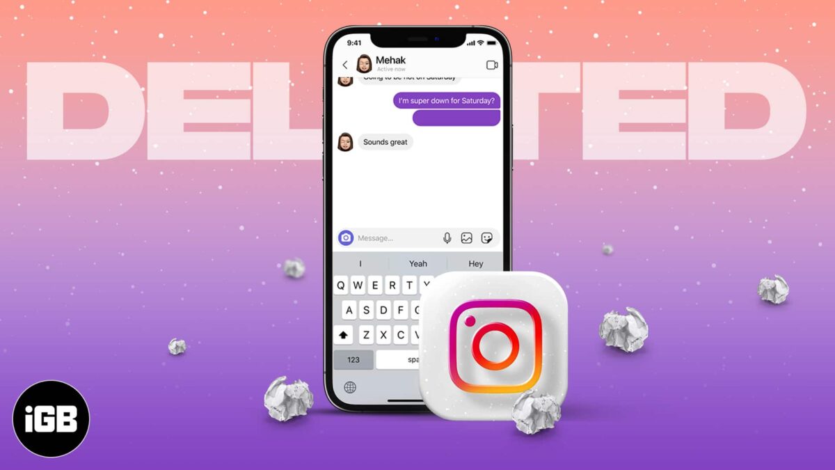 How to recover deleted messages on instagram