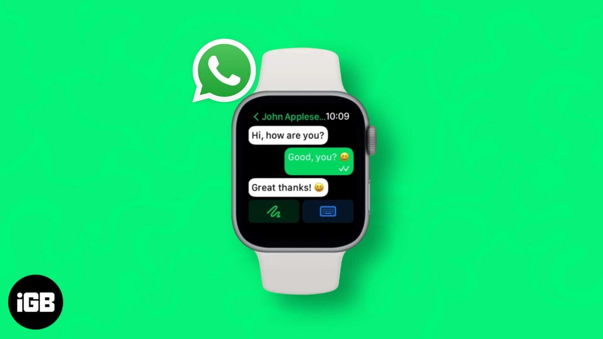 How to use whatsapp on your apple watch