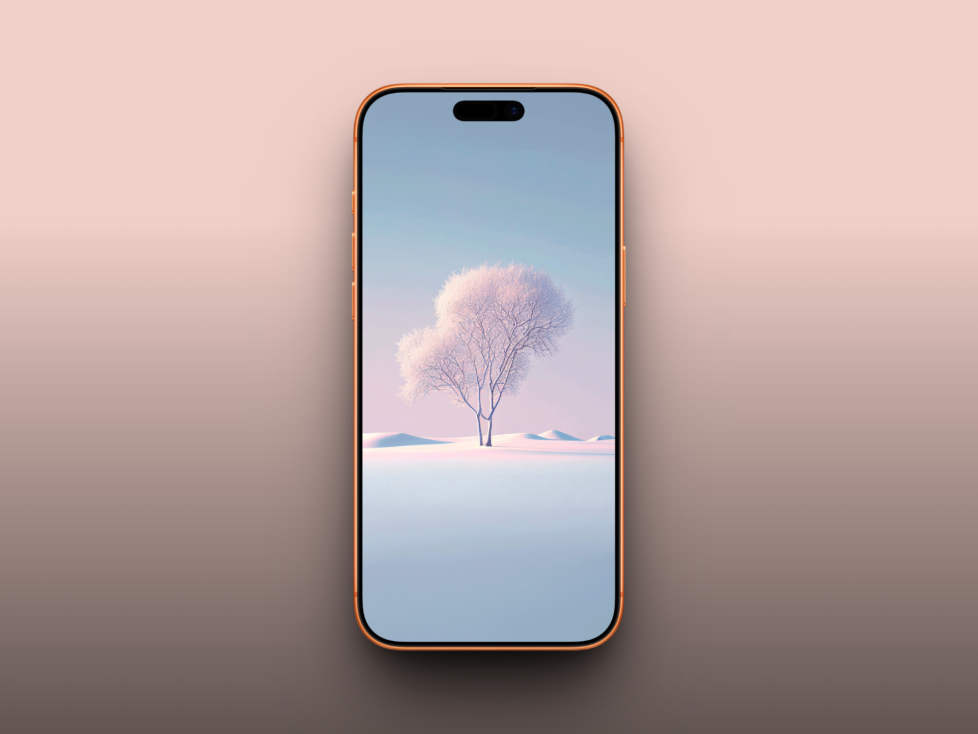 Minimal Snowfield & Lone Tree