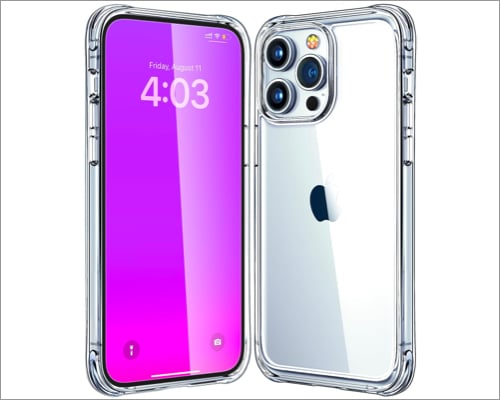 Mkeke-for-iPhone-15-Pro-Case-Clear
