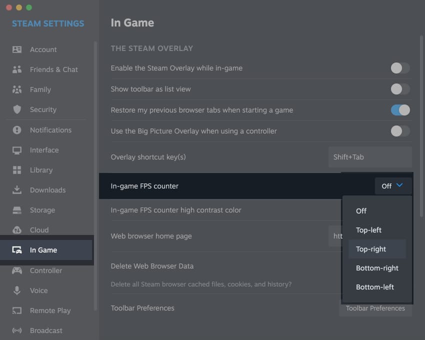 enable-steam-in-game-FPS-counter