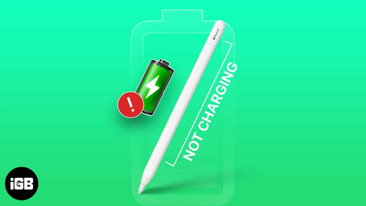 Apple pencil not charging