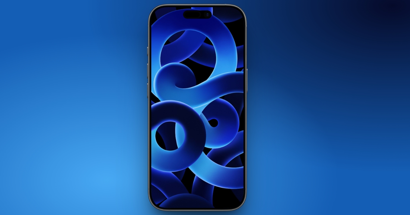 Blue Abstract Rings Wallpaper Wallpaper