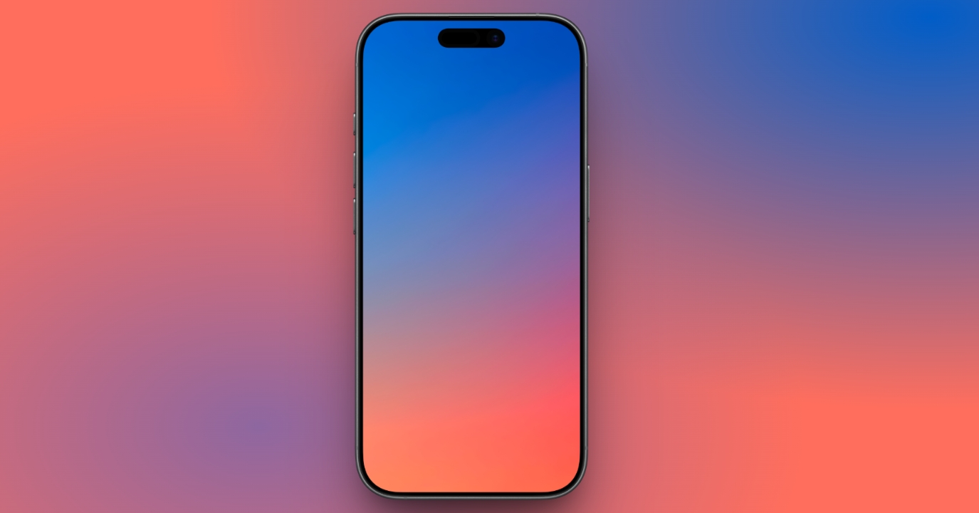 Blue-to-Sunset Dradient Wallpaper