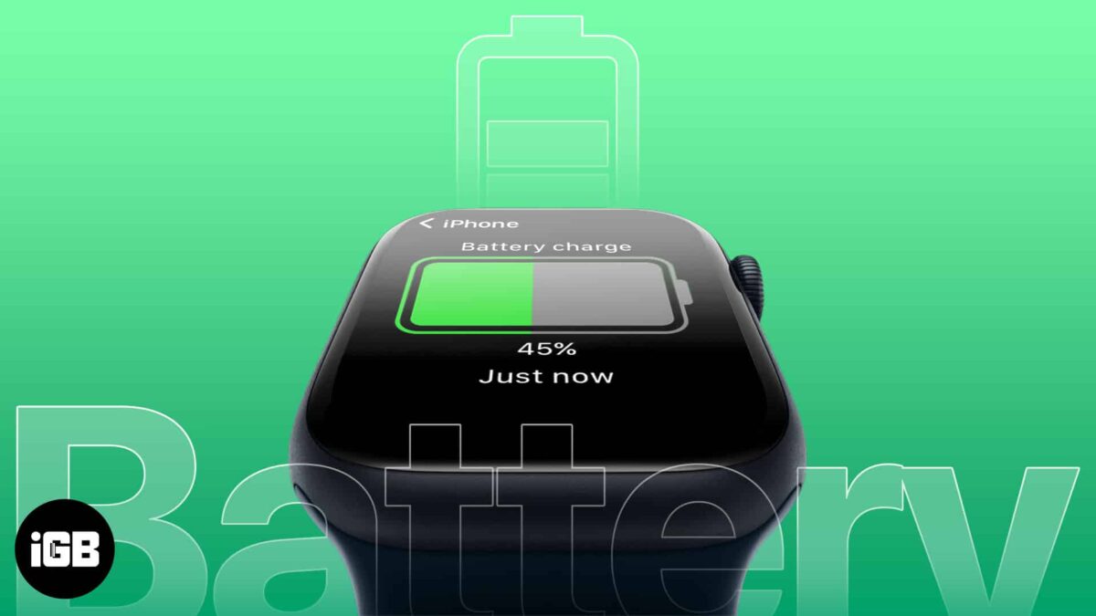 How to check iphone battery percentage on apple watch
