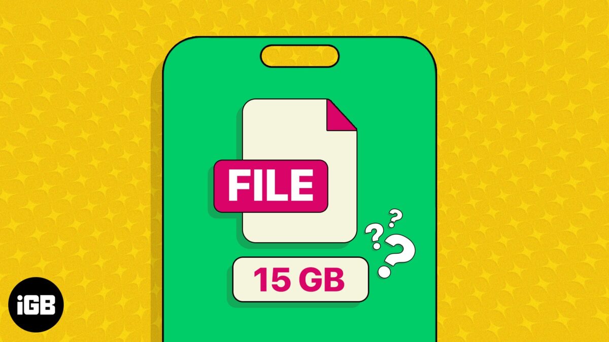 How to find the size of files on iphone and ipad