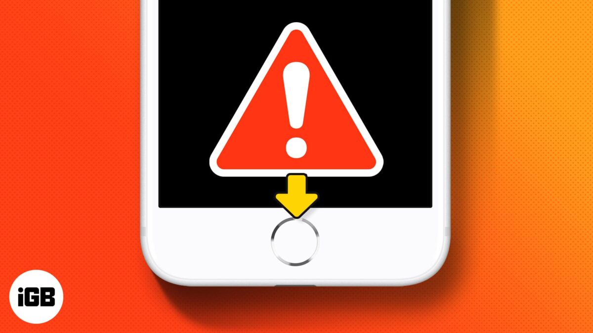 How to fix iphone home button not working