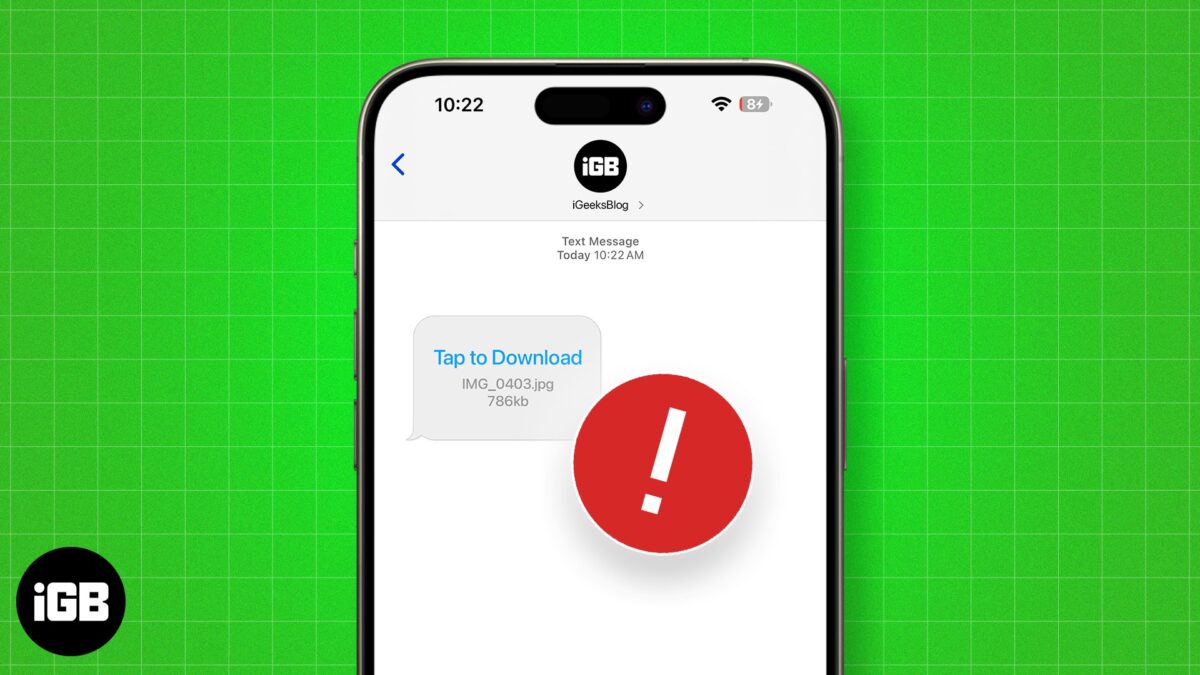 How to fix pictures not downloading in imessage on iphone
