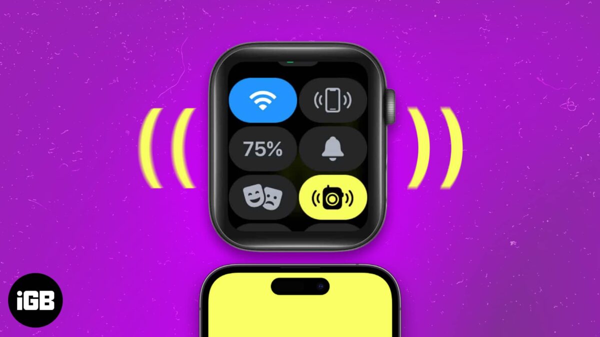 How to ping apple watch from iphone with ios 17 and vice versa