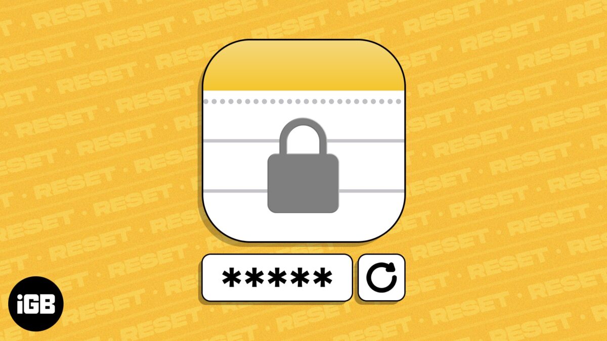 How to reset notes password on iphone ipad and mac