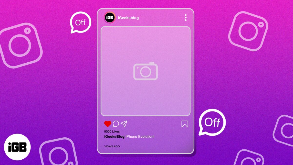 How to turn off comments on instagram from iphone