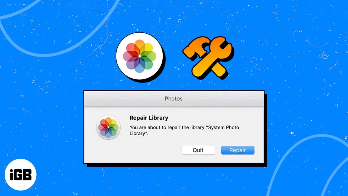 How to use photos repair library tool on mac 1
