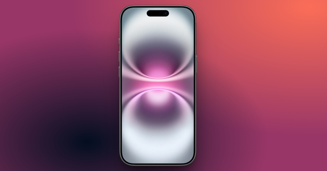 Soft Glass Pink Reflection Wallpaper