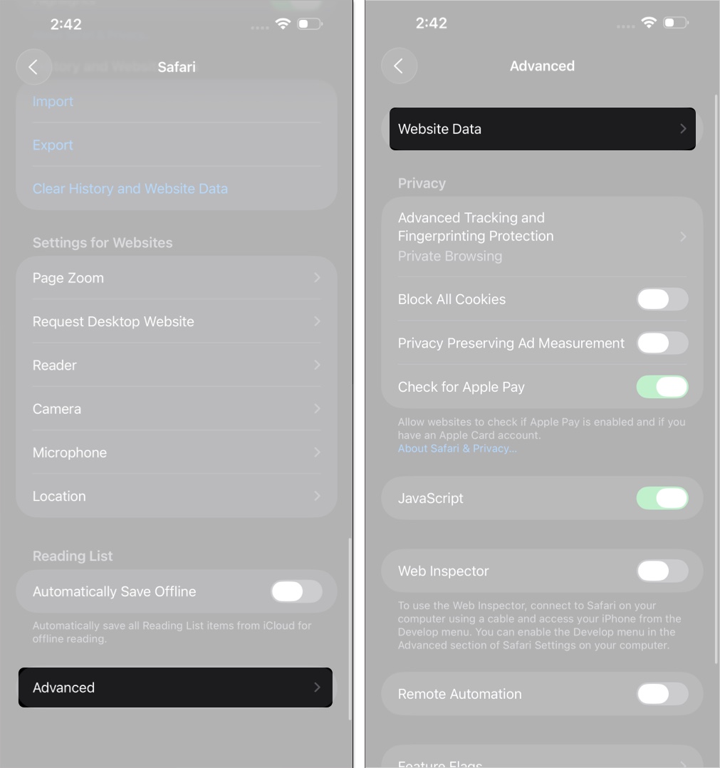 Keep history but clear cookies  cache