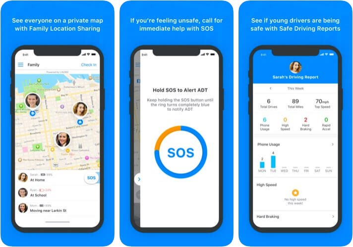 Adt go iphone and ipad personal safety app screenshot