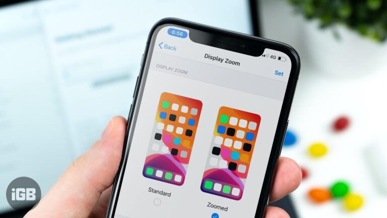 How to turn on display zoom on iphone or ipad