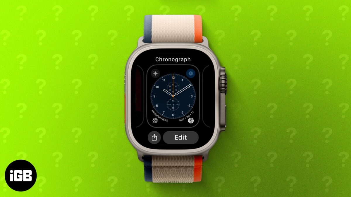 How to change your apple watch face