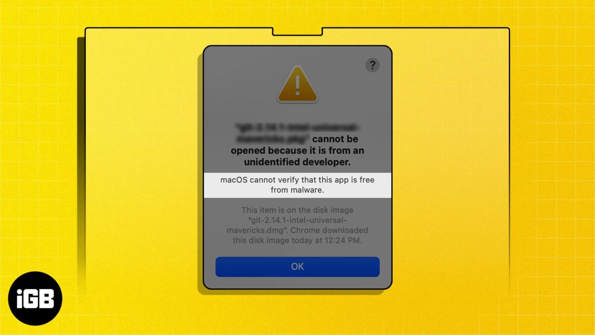 How to fix the macos cannot verify that this app is free from malware issue