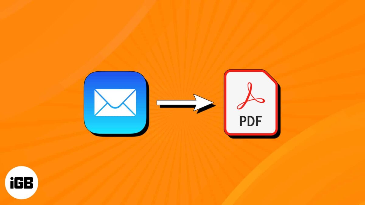 How to save email as pdf in mail app on iphone ipad mac