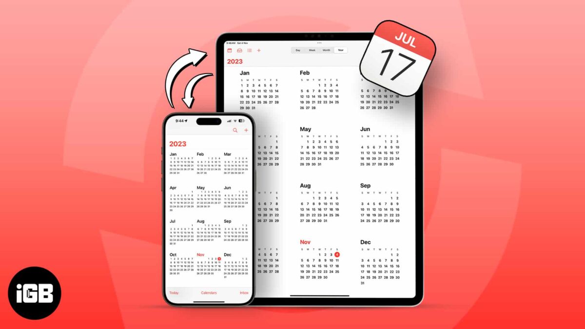 How to share and export calendar from iphone or ipad