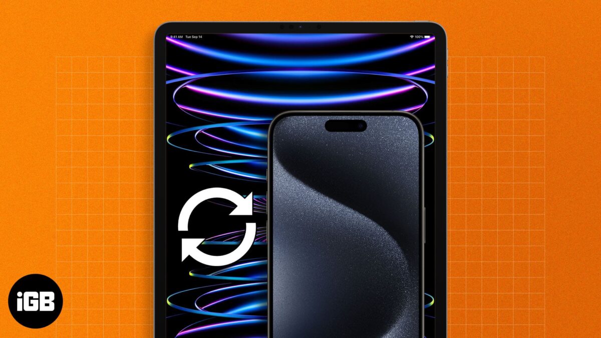 How to sync iphone and ipad