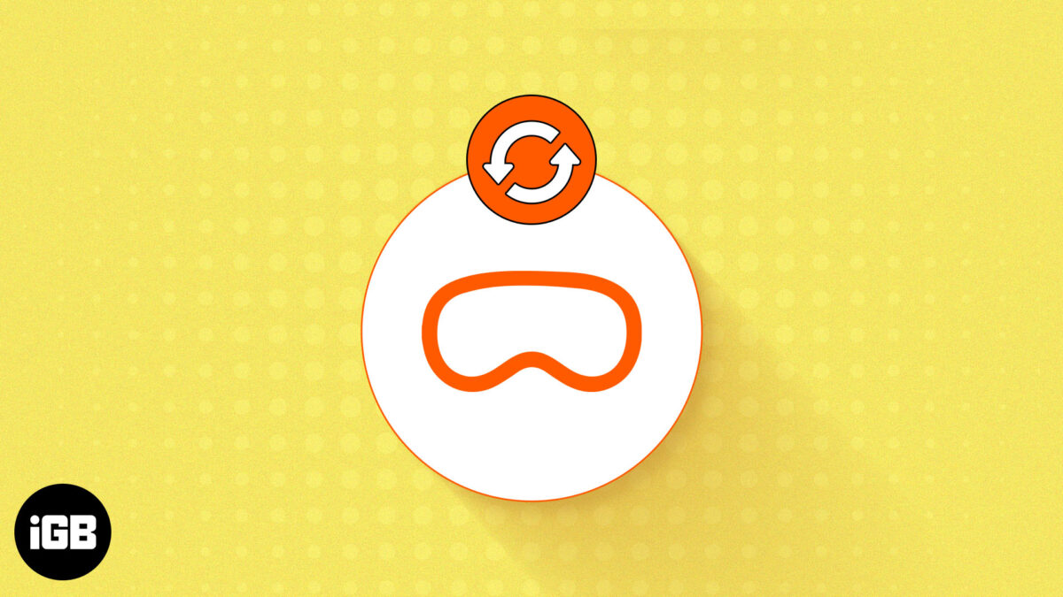 How to update apple vision pro software