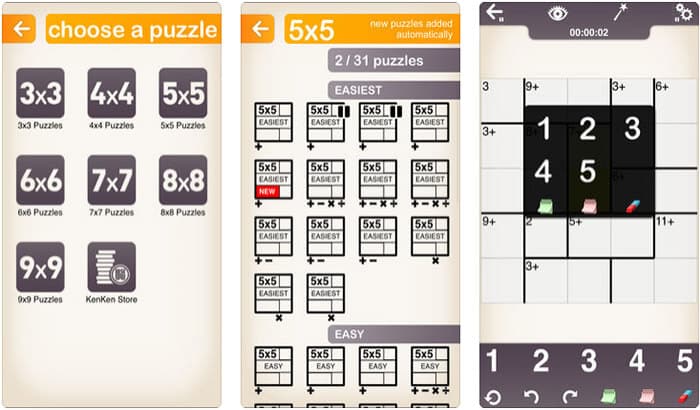 KenKen Classic iPhone and iPad Math Game Screenshot