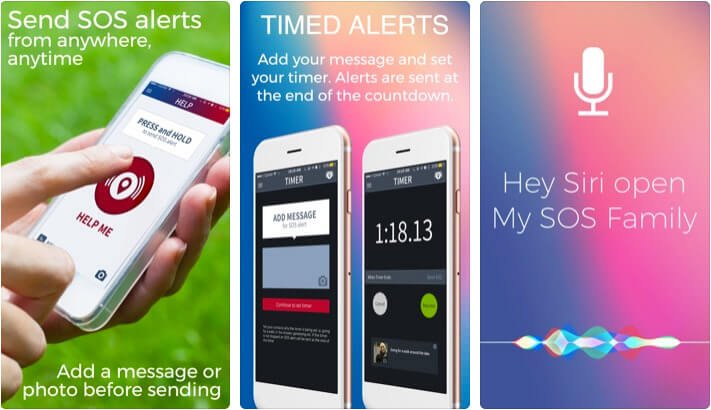 My sos family iphone and ipad app screenshot