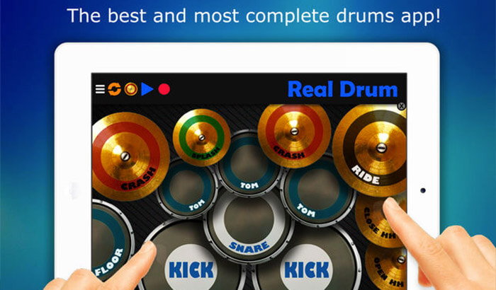 Real drum music iphone and ipad game screenshot