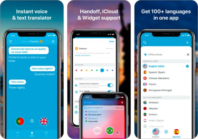Speak & Translate app for iPhone and iPad